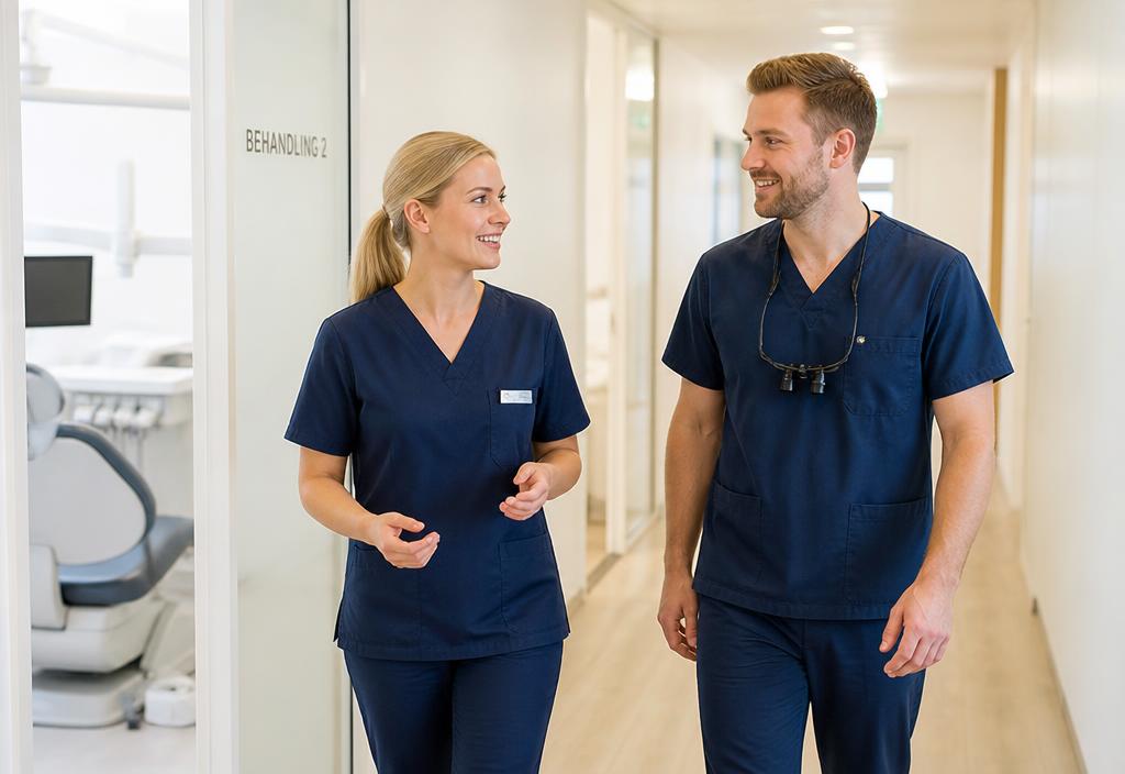 Tandvårdsteam i modern klinik